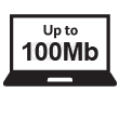 Up to 100Mb
